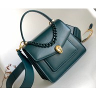 Bvlgari Serpenti Forever Top Handle Crossbody Bag 18cm with Detachable Shoulder Strap Green
