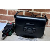 Gucci Horsebit 1955 small shoulder bag brass hardware 726226 Black
