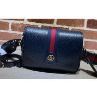 Gucci Ophidia mini shoulder bag 722117 Leather Blue