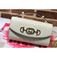 Gucci Zumi Mini Shoulder Bag 564718 in Grained Leather White