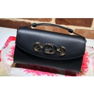 Gucci Zumi Mini Shoulder Bag 564718 in Smooth Leather Black