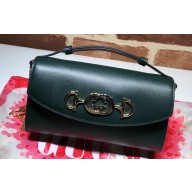 Gucci Zumi Mini Shoulder Bag 564718 in Smooth Leather Green