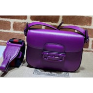 Gucci Horsebit 1955 small shoulder bag brass hardware 726226 Purple