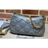 Gucci GG Matelassé handbag 735049 Gray