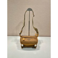 PRADA Re-Nylon and leather shoulder bag 2VH171 CORK BEIGE 2024