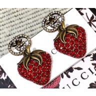 Gucci Earrings With Strawberry Pendant 583576
