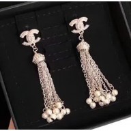 Chanel Pearl Tassel Earrings 85 2018