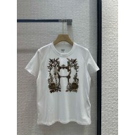 HERMES white cotton T-shirt 2024 