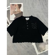 CHANEL Cotton BLACK TOP P76852 2024 