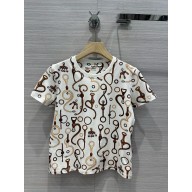 HERMES chain printed T-shirt 2024 