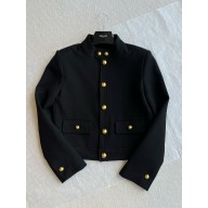 celine Verneuil jacket in double faced wool tricotine BLACK 2024