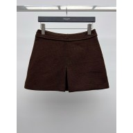 celine SKIRT in wool tweed CAFE 2024