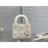 dior Lady Dior Micro Bag in Latte Cannage Calfskin with Diamond Motif 2023