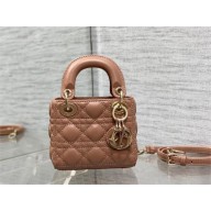 dior Lady Dior Micro Bag in Blush Cannage Lambskin 2023