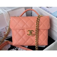 Chanel Grained Calfskin Small Vanity Case Bag AS3729 Pink 2023