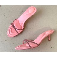 Alexander Wang Heel 5cm DAHLIA Sandals In CRYSTAL Pink 2023