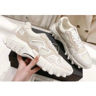 Balmain B-East trainer Sneakers in leather suede and mesh 01 2023