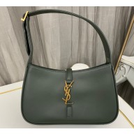 Saint Laurent le 5 à 7 hobo bag in smooth leather 657228 Dark Green
