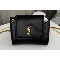 Saint Laurent mini nolita bag in lambskin 672738 Black