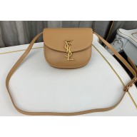 Saint Laurent kaia small satchel bag in smooth leather 619740 Apricot