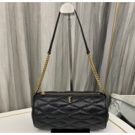 Saint Laurent sade small tube bag in quilted lambskin 712706 Black