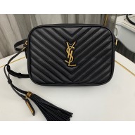 Saint Laurent Lou Camera Bag In Quilted Leather 574494/715232 Black/Gold