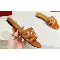 Cheap Sale Ferragamo Leather Slide Sandals 11 2023