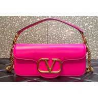 Valentino VLogo Signature Loco Shoulder Bag Fuchsia