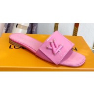 Louis Vuitton Shake Flat Mules in Patent calf leather Pink 2023