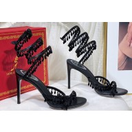 Rene Caovilla Heel 9.5cm Chandelier Crystal Jewel Sandals 01