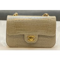 Chanel Classic Flap Small Bag 1116 In Alligator 05 2023