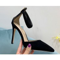 Gianvito Rossi Heel 10.5cm Bijoux Pumps Suede Black 2023