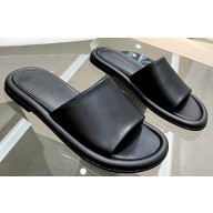 JW Anderson Bumper-tube Leather Slides Black 2023