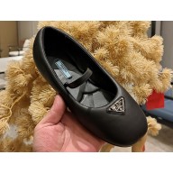 Prada Soft padded nappa leather ballerinas 1F122N Black 2023