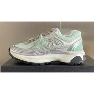 Chanel CC Logo Sneakers Fabric and Laminated G39792 02 2023