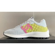 Chanel CC Logo Sneakers Suede Calfskin 01 2023