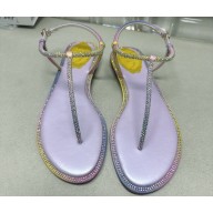 Rene Caovilla Flat flip flops Jewelled DIANA Sandals with Crystals 01 2023