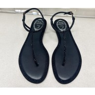 Rene Caovilla Flat flip flops Jewelled DIANA Sandals with Crystals 08 2023