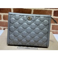 Gucci GG Matelassé pouch bag 723780 Gray