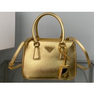 Prada Galleria Saffiano leather Mini bag 1BA906 Gold 2023