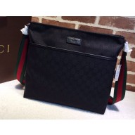 Gucci GG Canvas Messenger Medium Bag 189751 Black