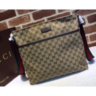 Gucci GG Canvas Messenger Medium Bag 189751 Beige