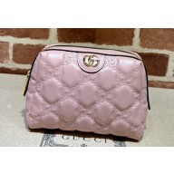 Gucci GG Matelassé beauty case bag 726047 Pink