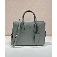 prada Saffiano Leather Work Bag 2VE368 gray 2024