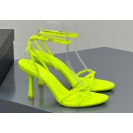 Alexander Wang Heel 8.5cm DAHLIA Sandals Satin Yellow 2023