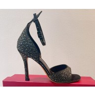 Valentino Suede Tan-Go sandals with Crystals 16 2023