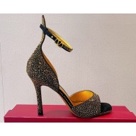 Valentino Suede Tan-Go sandals with Crystals 07 2023