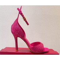 Valentino Suede Tan-Go sandals with Crystals 10 2023