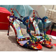 Christian Louboutin Heel 10cm Goldora studded Sandals Purple