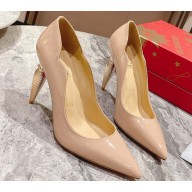 Christian Louboutin Heel 8.5cm/10cm/12cm Lipchick Pumps Patent Nude